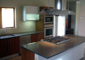 A Pidini Kitchen with a Beleza countertop